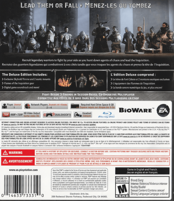 Dragon Age: Inquisition – PlayStation 3 (PS3) - for just $0! 