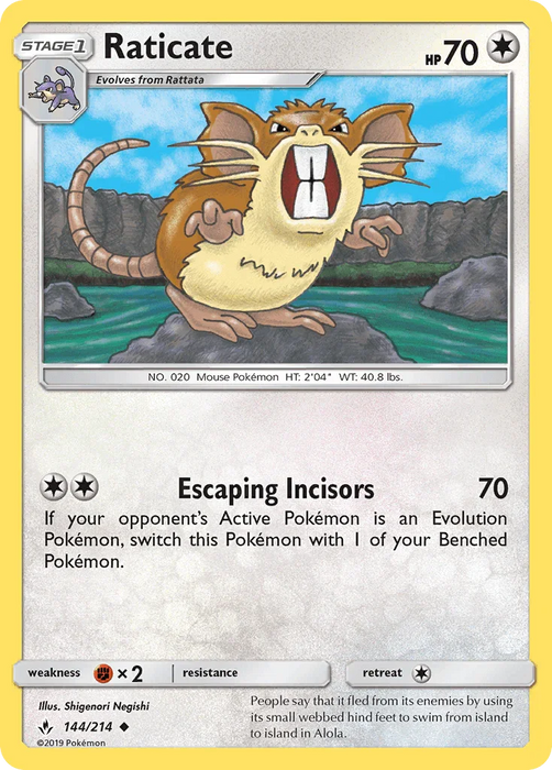 Raticate (144/214) [Sun & Moon: Unbroken Bonds] - for just $0.10! 