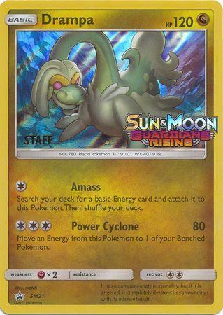 Drampa (SM21) (Staff Prerelease Promo) [Sun & Moon: Black Star Promos] - for just $19.45! 