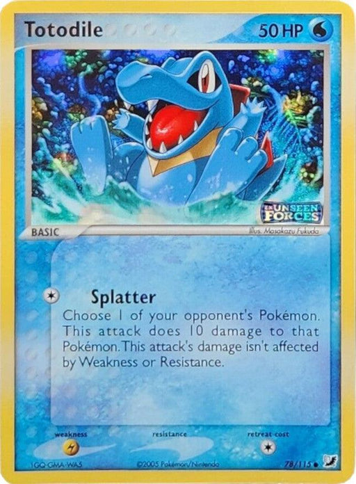 Totodile (78/115) (Stamped) [EX: Unseen Forces] - for just $31.35! 