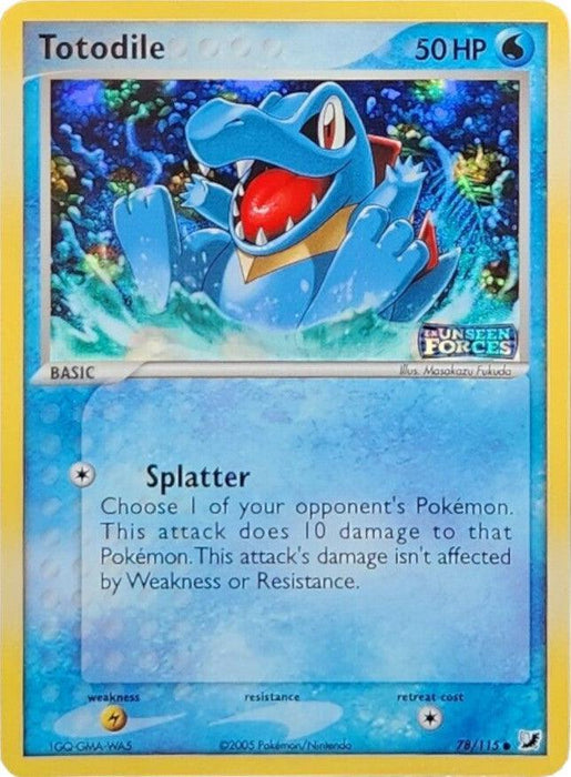 Totodile (78/115) (Stamped) [EX: Unseen Forces] - for just $22.90! 