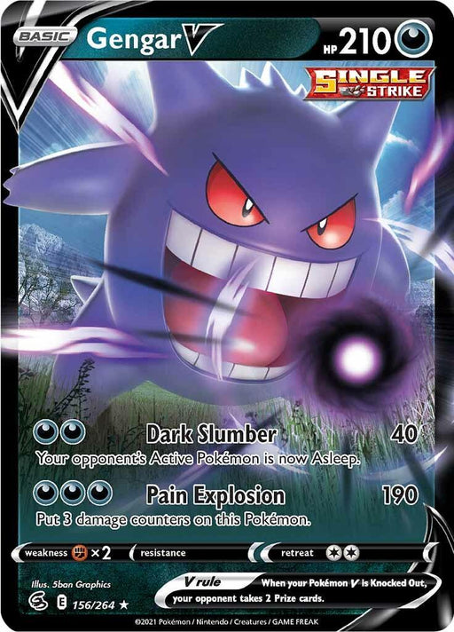 Gengar V (156/264) [Sword & Shield: Fusion Strike] - for just $4.30! 