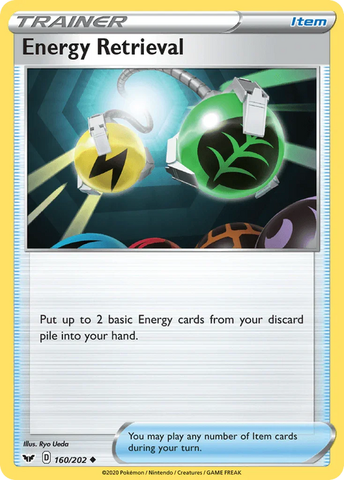 Energy Retrieval (160/202) [Sword & Shield: Base Set] - for just $0.10! 