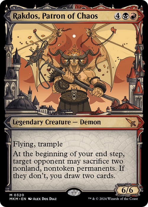 Rakdos, Patron of Chaos (MKM-320) - Murders at Karlov Manor: (Showcase) - for just $2.32! 