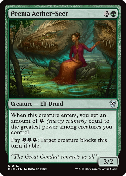 Peema Aether-Seer (DRC-113) - Commander: Aetherdrift - for just $0.03! 