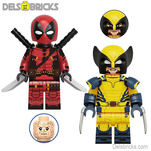 Deadpool  & Wolverine Movie SET OF 2 MCU X-Men Lego Minifigures Custom Toys - Just $7.99! Shop now at Retro Gaming of Denver