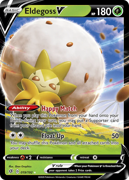Eldegoss V (019/192) [Sword & Shield: Rebel Clash] - for just $0.35! 