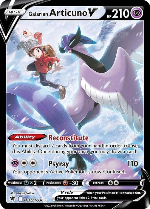 Galarian Articuno V (TG16/TG30) [Sword & Shield: Astral Radiance] - for just $7.15! 