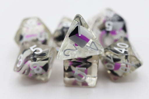 Foam Brain Games Pride Flag RPG Dice Set - for just $16.99! 