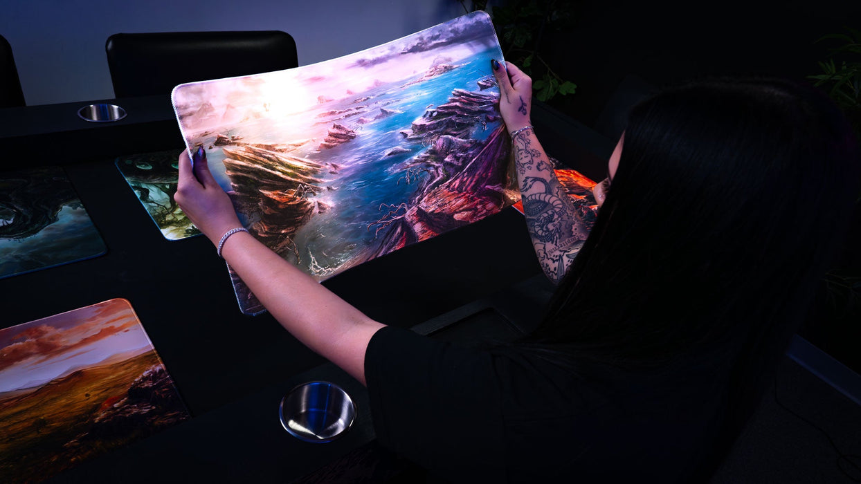 "Desolate Island" — Fallen Lands Playmat by Carlos Balarezo - for just $39.95! 