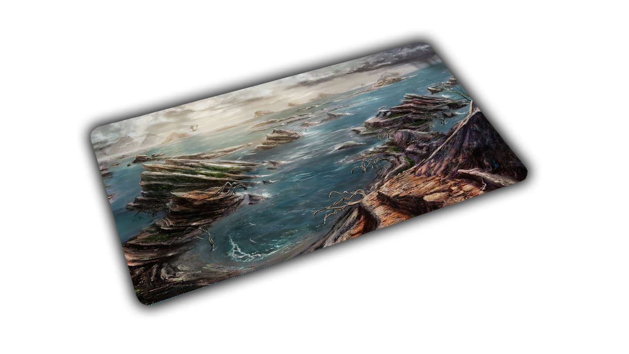 "Desolate Island" — Fallen Lands Playmat by Carlos Balarezo - for just $39.95! 