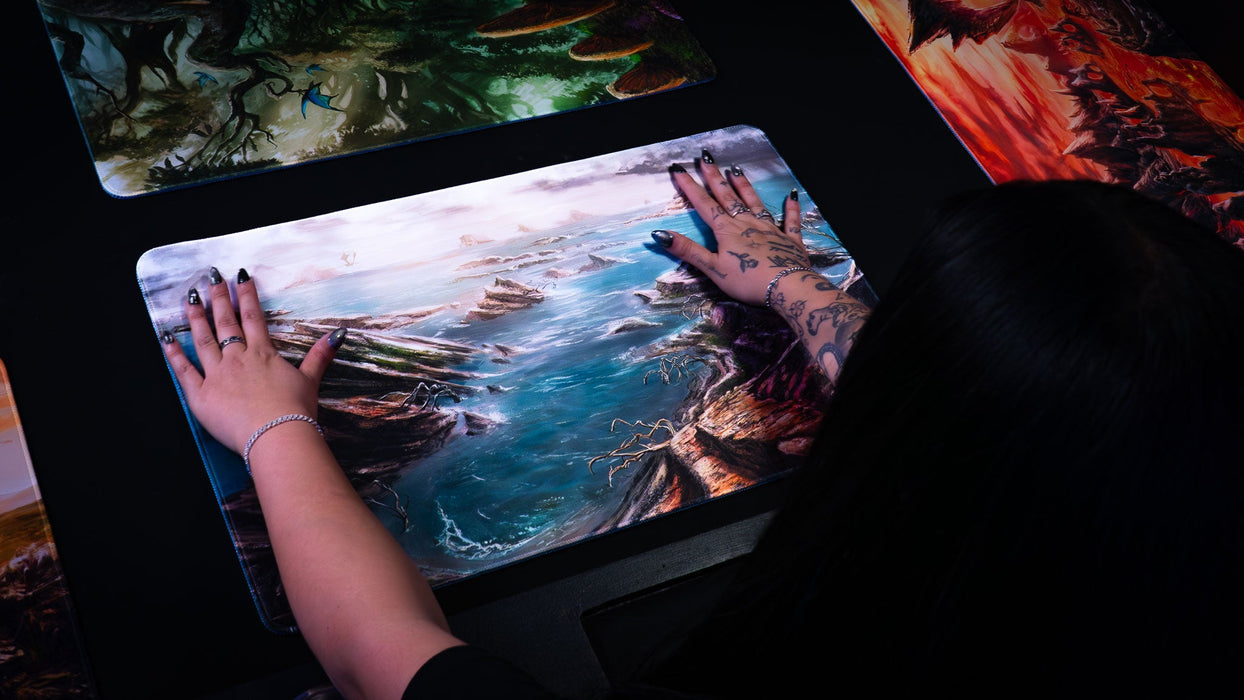 "Desolate Island" — Fallen Lands Playmat by Carlos Balarezo - for just $39.95! 