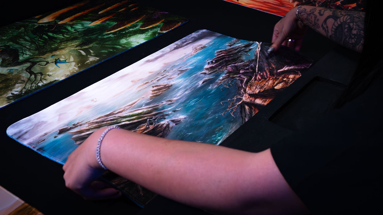 "Desolate Island" — Fallen Lands Playmat by Carlos Balarezo - for just $39.95! 