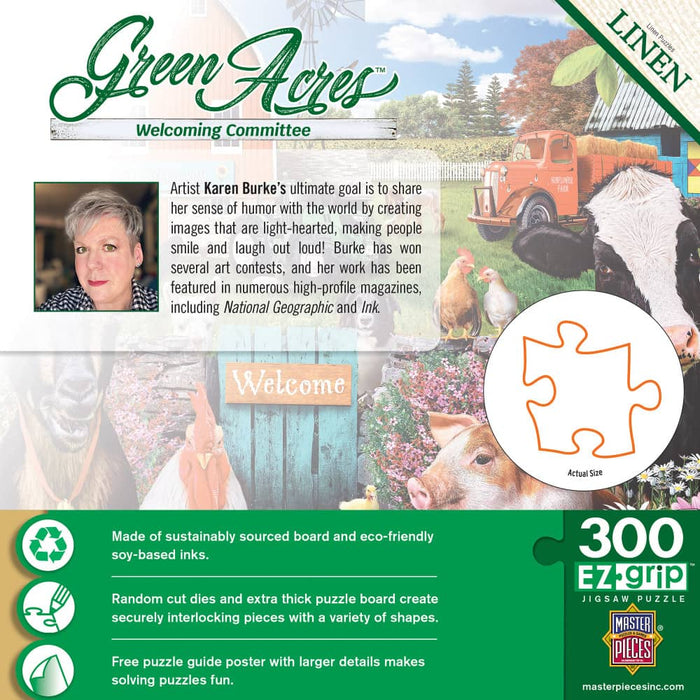 Green Acres - Welcoming Committee 300 Piece EZ Grip Jigsaw Puzzle - for just $14.99! 