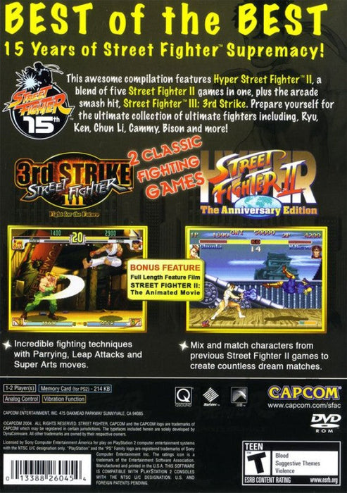Street Fighter Anniversary Collection – PlayStation 2 (PS2) - for just $0! 