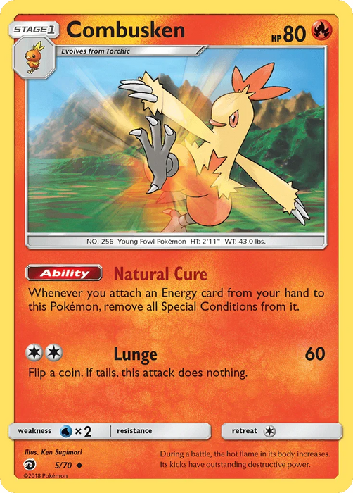 Combusken (5/70) [Sun & Moon: Dragon Majesty] - for just $0.15! 
