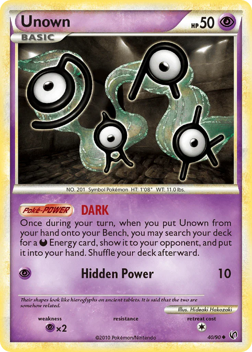 Unown (40/90) [HeartGold & SoulSilver: Undaunted] - for just $0.50! 