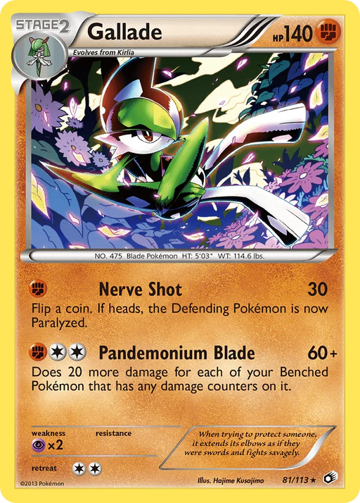 Gallade (81/113) [Black & White: Legendary Treasures] - for just $0.30! 