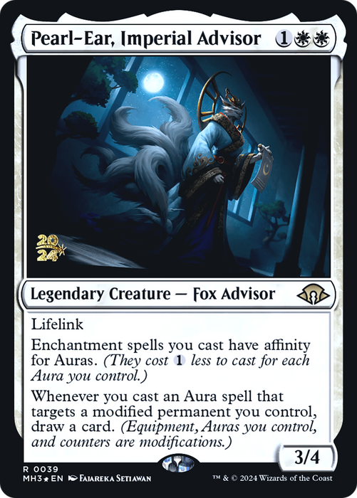 Pearl-Ear, Imperial Advisor (PRE-039) - Modern Horizons 3 Promos Foil - for just $0.37! 