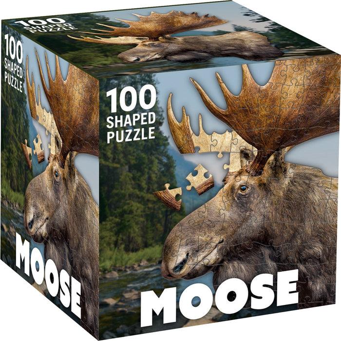 Moose 100 Piece Shaped Jigsaw Puzzle - Just $7.99! Shop now at Retro Gaming of Denver