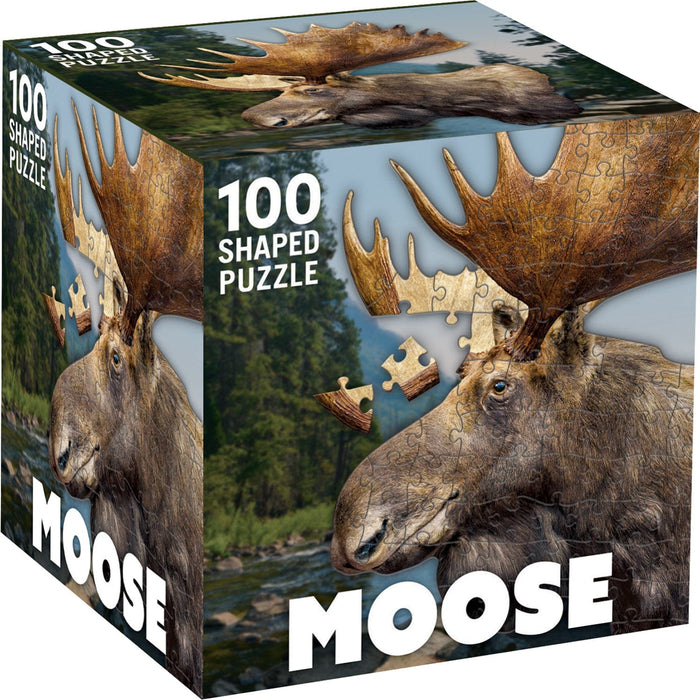 Moose 100 Piece Shaped Jigsaw Puzzle - for just $7.99! 
