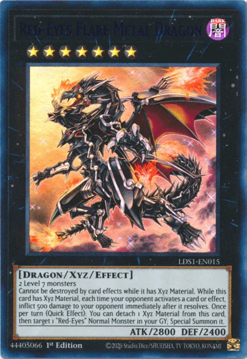 Red-Eyes Flare Metal Dragon (Blue) [LDS1-EN015] Ultra Rare - for just $0.45! 