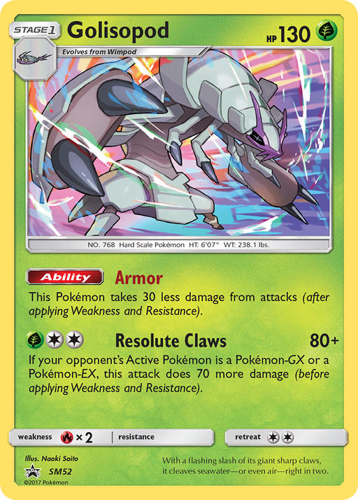 Golisopod (SM52) [Sun & Moon: Black Star Promos] - Just $0.20! Shop now at Retro Gaming of Denver