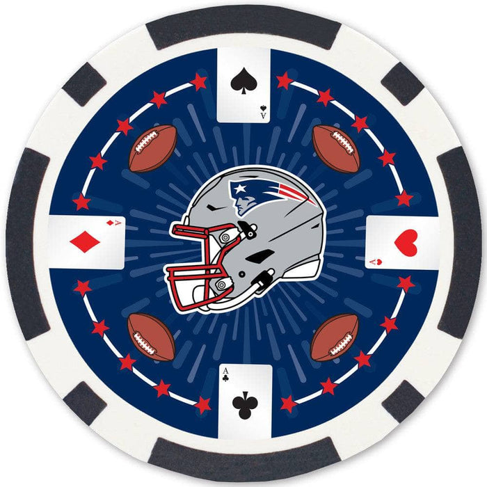 New England Patriots 100 Piece Poker Chips - for just $29.99! 