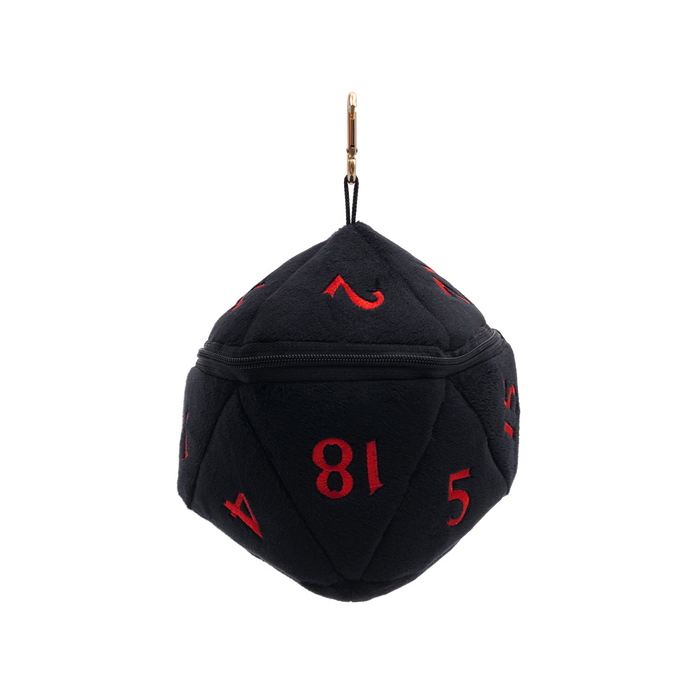 Ultra PRO: Dice Bag - Plush D20 (Dungeons & Dragons / Black & Red) - for just $0! 