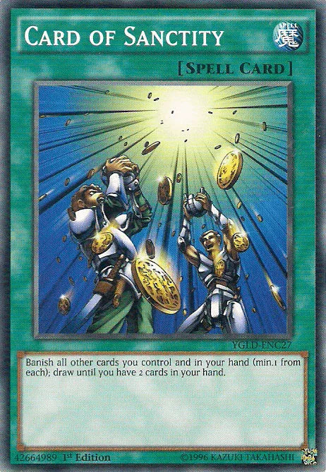 Card of Sanctity [YGLD-ENC27] Common - for just $0.15! 