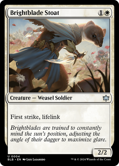 Brightblade Stoat (BLB-004) - Bloomburrow - for just $0.05! 