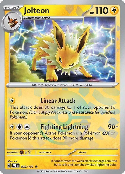 Jolteon (029/131) (Poke Ball Pattern) [Scarlet & Violet: Prismatic Evolutions] - for just $0.55! 