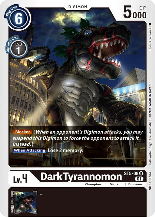 DarkTyrannomon [ST5-08] (Winner Pack X Record) [Starter Deck: Machine Black Promos] - Just $0.20! Shop now at Retro Gaming of Denver