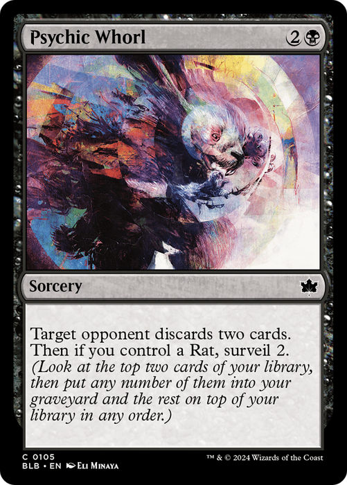 Psychic Whorl (BLB-105) - Bloomburrow - for just $0.04! 