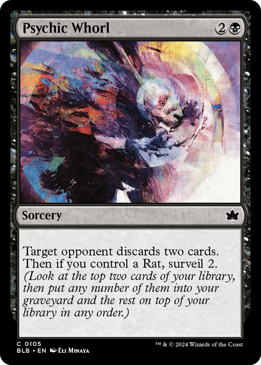 Psychic Whorl (BLB-105) - Bloomburrow - for just $0.04! 