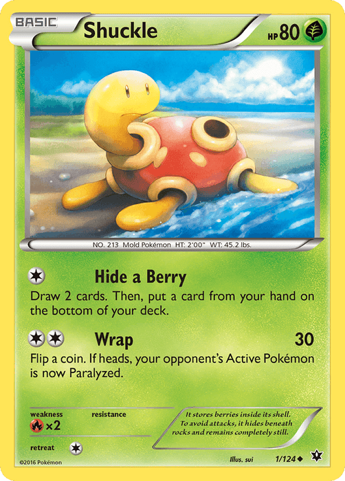Shuckle (1/124) [XY: Fates Collide] - for just $0.10! 