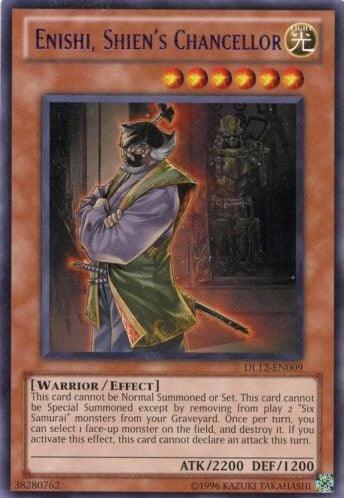Enishi, Shien's Chancellor (Purple) [DL12-EN009] Rare - for just $0.25! 