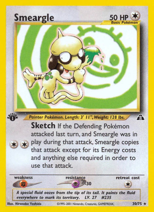 Smeargle (30/75) [Neo Discovery 1st Edition] - for just $6.20! 