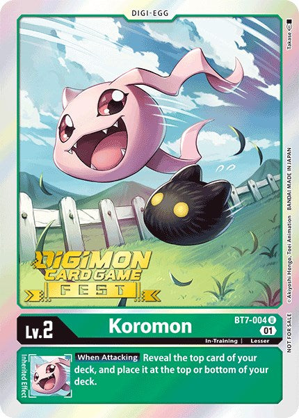 Koromon [BT7-004] (Digimon Card Game Fest 2022) [Next Adventure Promos] - Just $0.10! Shop now at Retro Gaming of Denver