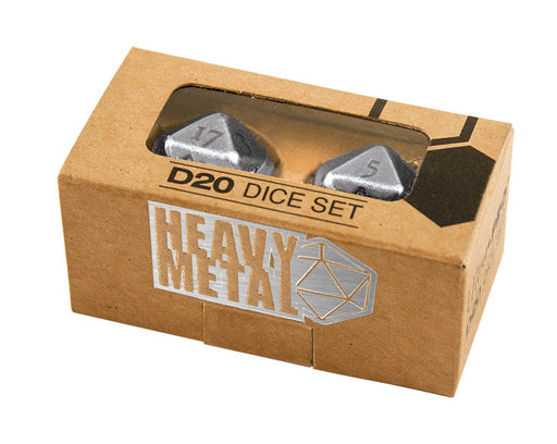 Ultra PRO: Heavy Metal Dice - D20 (2-Dice Set / Chrome) - for just $0! 