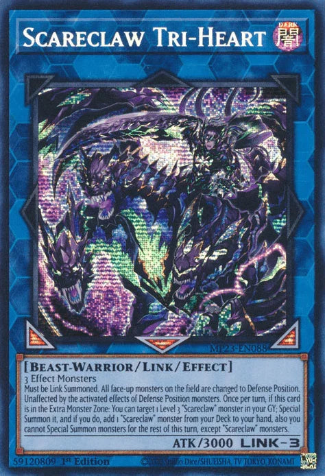 Scareclaw Tri-Heart [MP23-EN088] Prismatic Secret Rare - for just $0.15! 