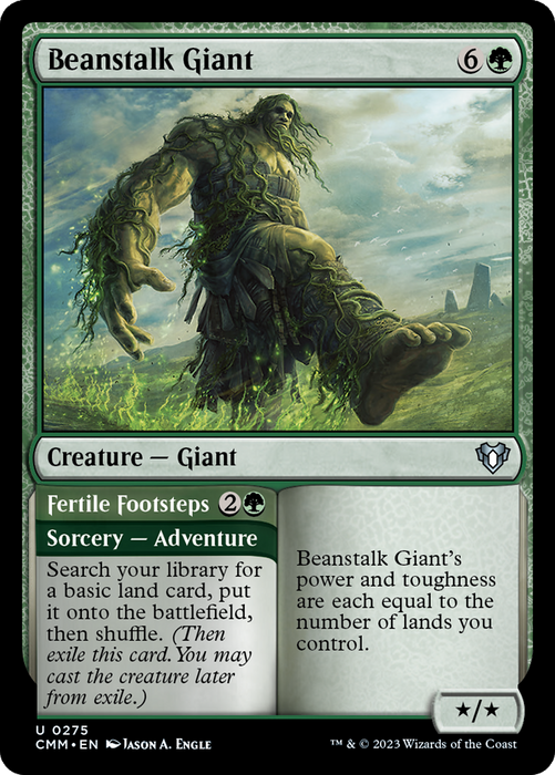 Beanstalk Giant // Fertile Footsteps (CMM-275) - Commander Masters - for just $0.09! 