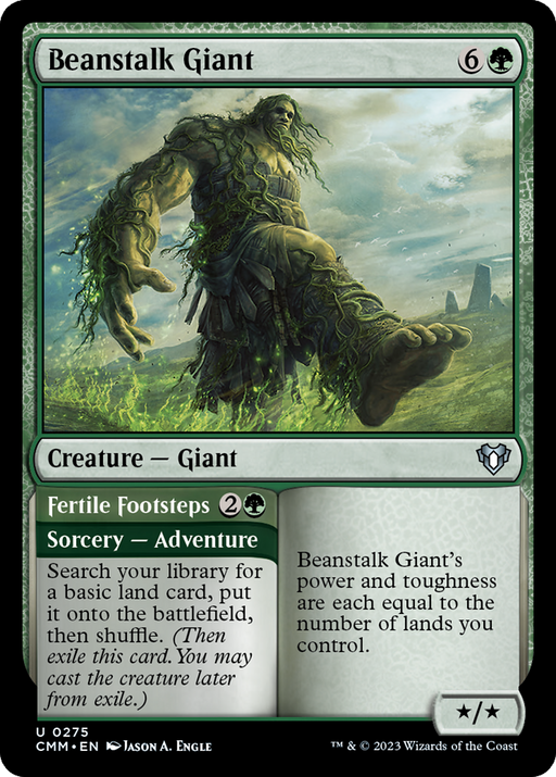 Beanstalk Giant // Fertile Footsteps (CMM-275) - Commander Masters - for just $0.09! 