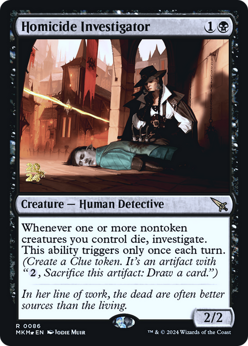 Homicide Investigator (PRE-086) - Murders at Karlov Manor Promos Foil - for just $0.15! 