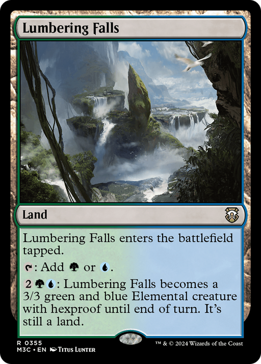 Lumbering Falls (Ripple Foil) [Modern Horizons 3 Commander] - Just $0.20! Shop now at Retro Gaming of Denver