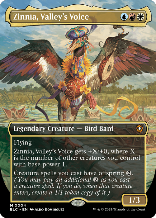 Zinnia, Valley's Voice (BLC-004) - Bloomburrow Commander (Borderless) - for just $0.19! 