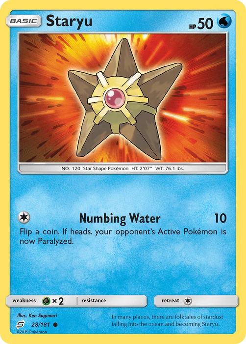 Staryu (28/181) [Sun & Moon: Team Up] - for just $0.10! 