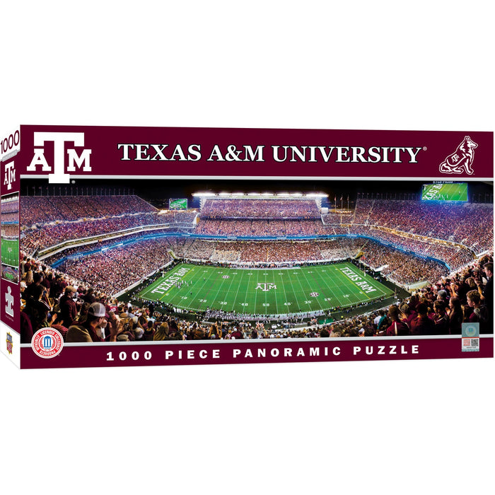 Texas A&M Aggies - 1000 Piece Panoramic Jigsaw Puzzle - Center View - Just $19.99! Shop now at Retro Gaming of Denver