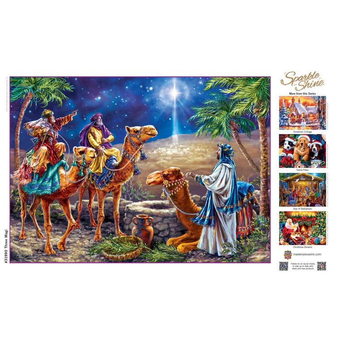 Sparkle & Shine - Three Magi 500 Piece Glitter Jigsaw Puzzle - for just $14.99! 