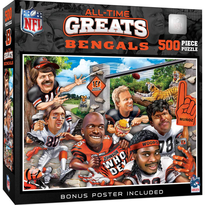 Cincinnati Bengals - All-Time Greats 500 Piece Jigsaw Puzzle - for just $19.99! 